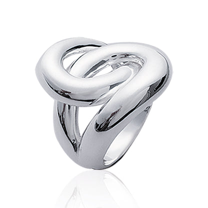 Line - Bague entrelacée en Argent - Yasmeen Jewelry