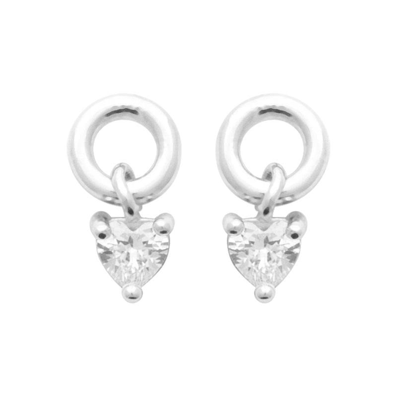 Aphrodite - Boucles d’oreilles cœur en Argent - Yasmeen Jewelry