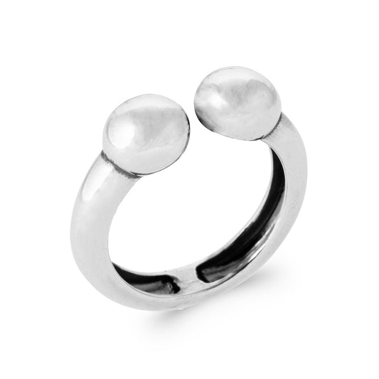 Line - Intertwined Silver Ring