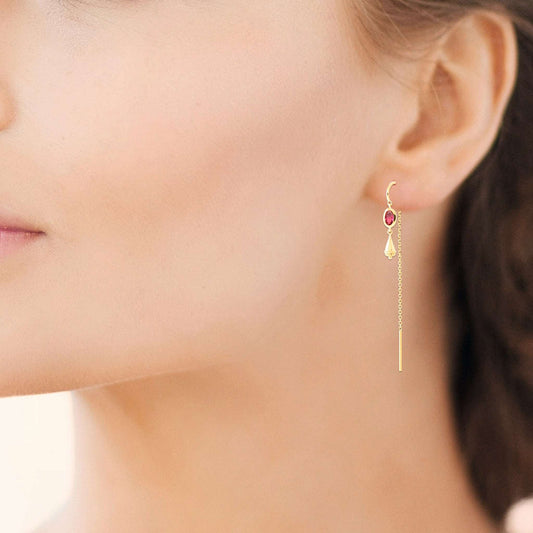 Camélia - Boucles d'oreilles en Plaqué Or - Yasmeen Jewelry
