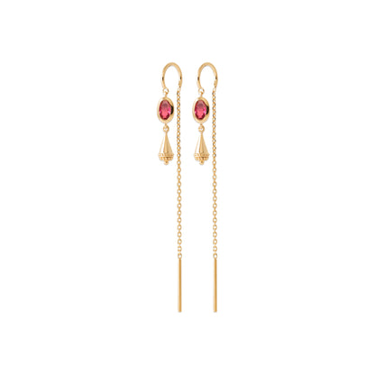 Camélia - Boucles d'oreilles en Plaqué Or - Yasmeen Jewelry