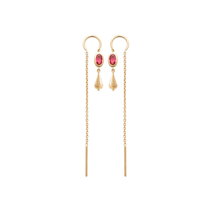 Camélia - Boucles d'oreilles en Plaqué Or - Yasmeen Jewelry