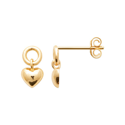 Amor - Boucles d’oreilles cœur en Plaqué or - Yasmeen Jewelry