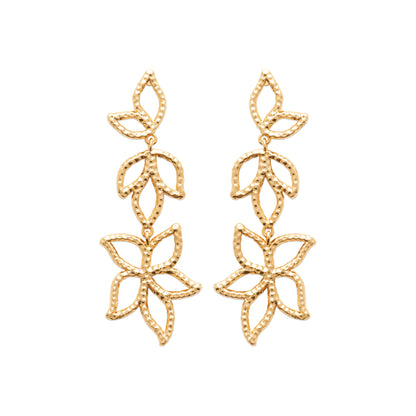 Amor - Gold Plated Heart Earrings