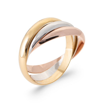 Line - Intertwined Silver Ring