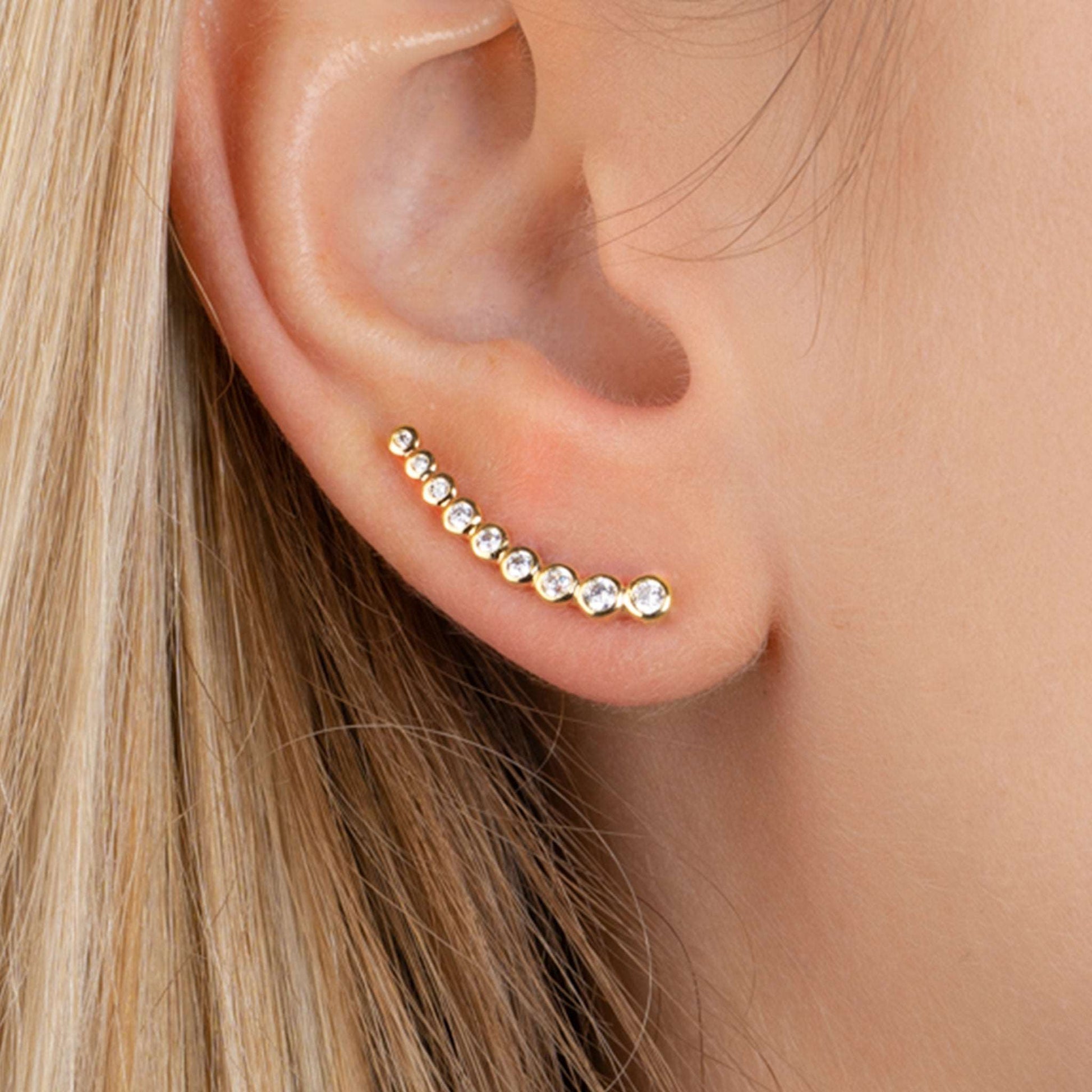 Jad - Boucles d'oreilles en Plaqué Or - Yasmeen Jewelry