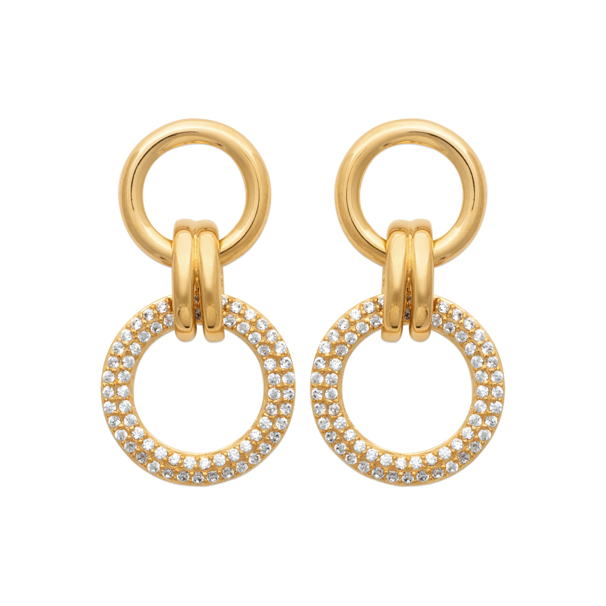 Derya - Boucles d'oreilles en Plaqué Or - Yasmeen Jewelry