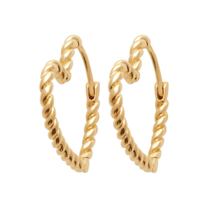 Le Coeur - Boucles d’oreilles en Plaqué or - Yasmeen Jewelry