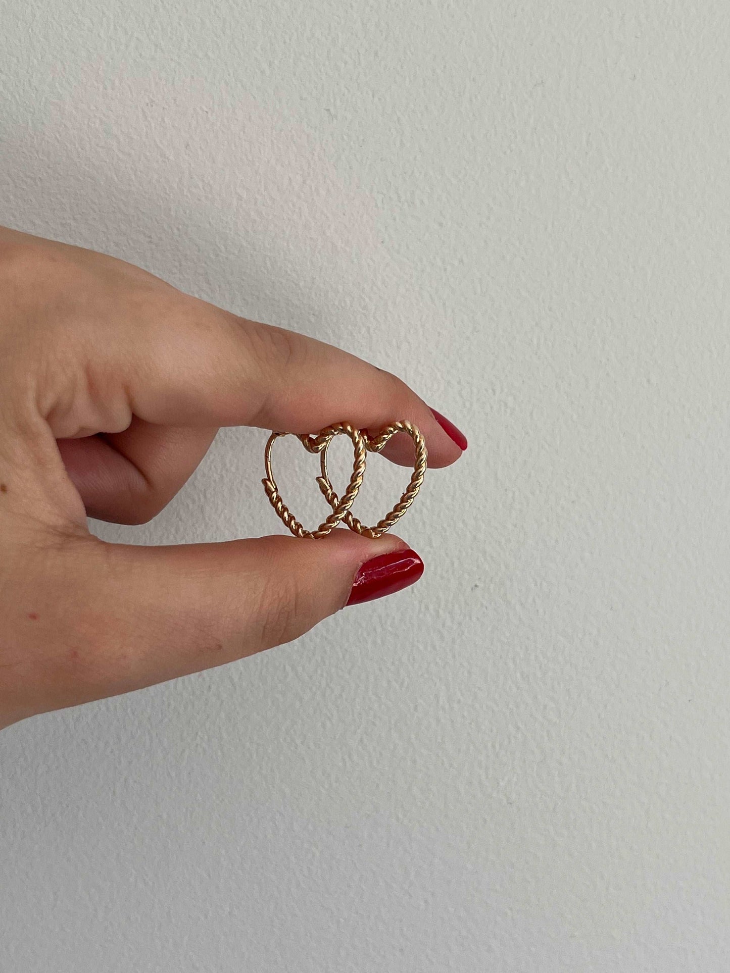 Le Coeur - Boucles d’oreilles en Plaqué or - Yasmeen Jewelry