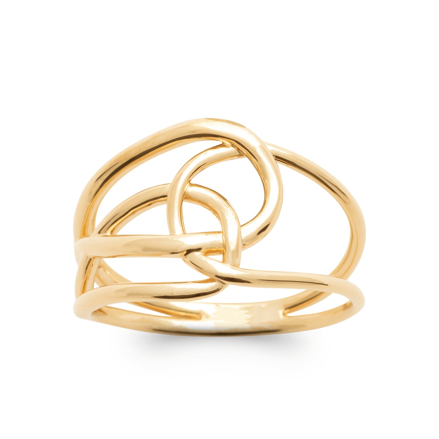 Line - Intertwined Silver Ring