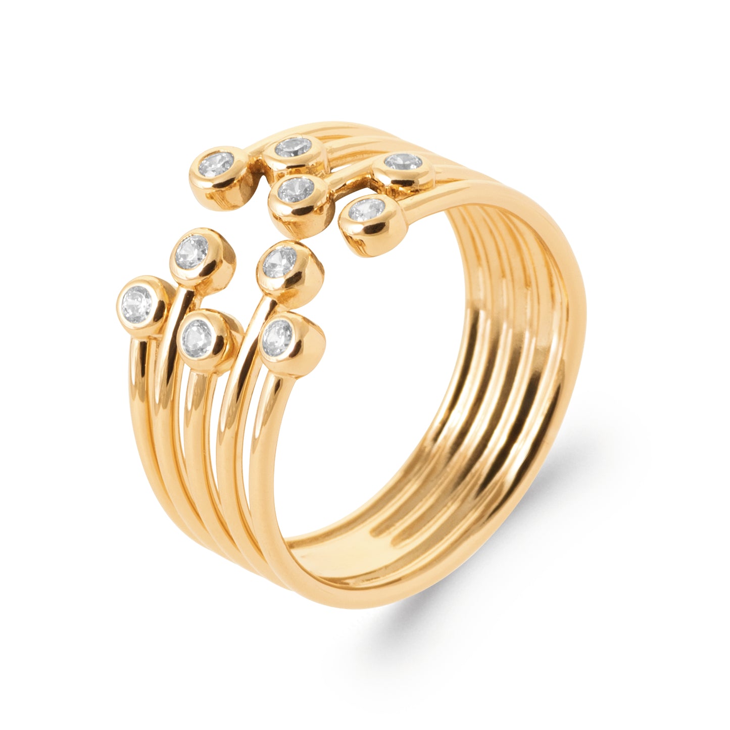 Tiara - Gold Plated Ring