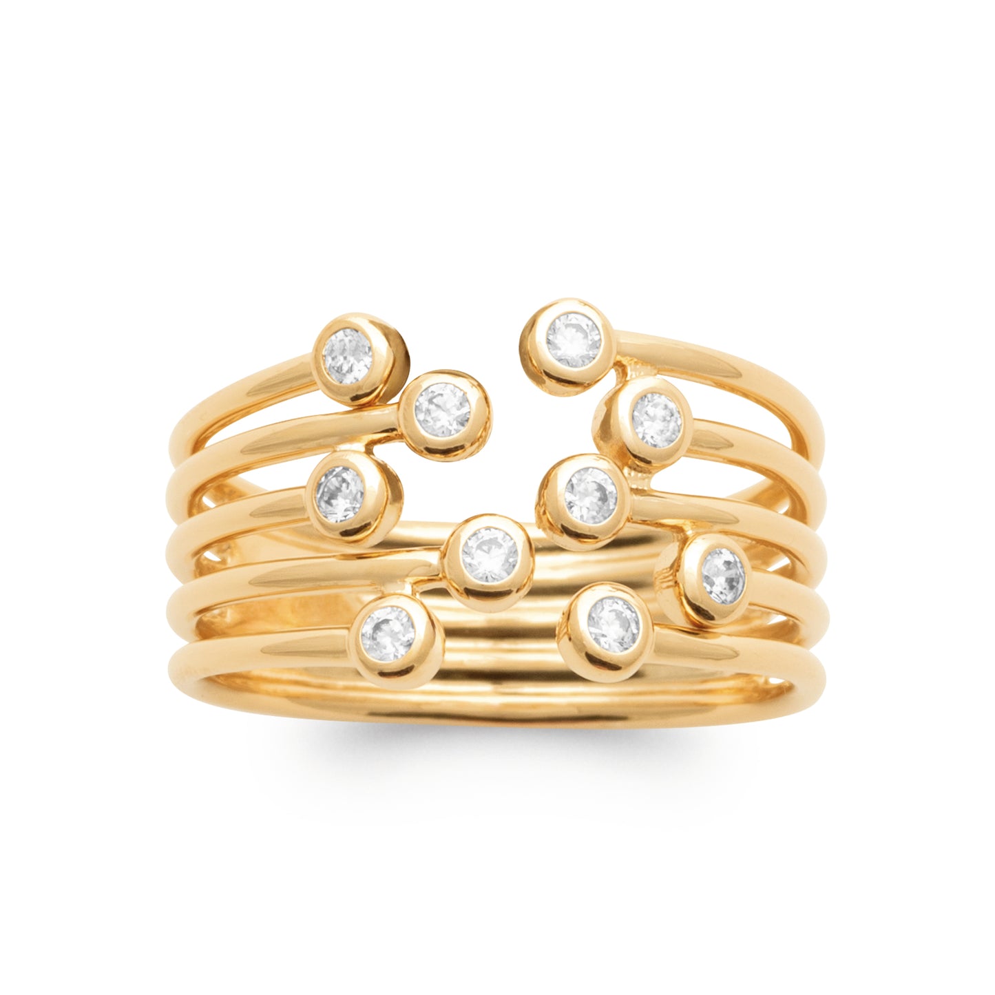 Tiara - Gold Plated Ring