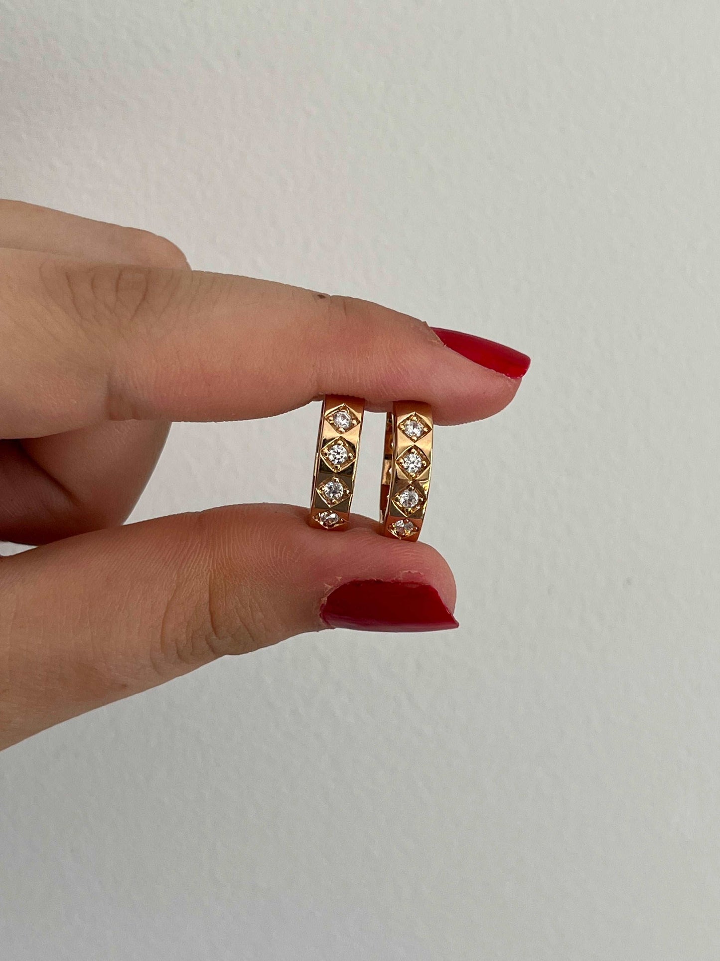 Esmé - Boucles d'oreilles en Plaqué Or - Yasmeen Jewelry