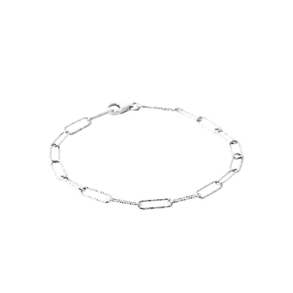 Bracelet maille trombone en Argent - Yasmeen Jewelry