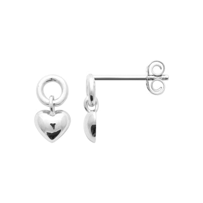 Amor - Boucles d’oreilles cœur en Argent - Yasmeen Jewelry