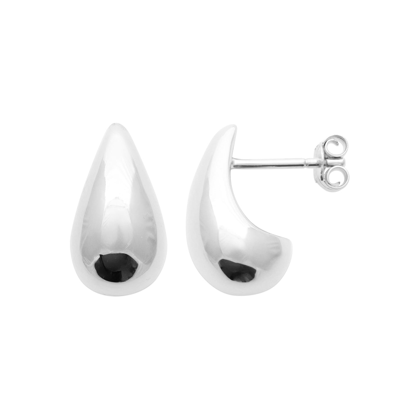 Goutte n°1 petite - Boucles d'oreilles en Argent