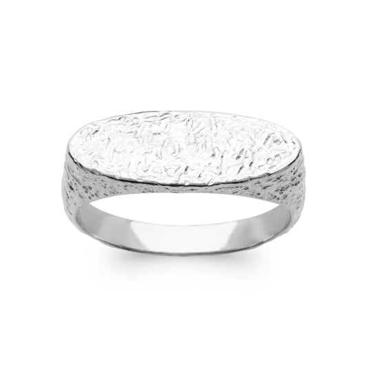 Lou - Bague martelée en Argent