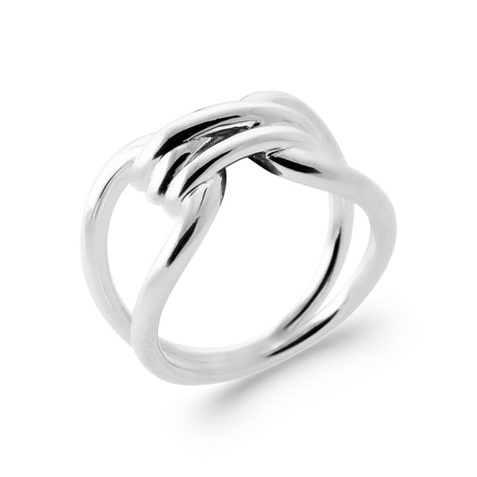 Elif - Bague noeud en Argent - Yasmeen Jewelry