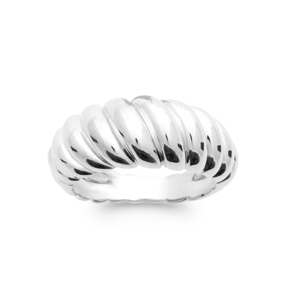 Line - Intertwined Silver Ring