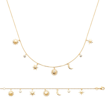 Cosmos - Bracelet en Plaqué Or - Yasmeen Jewelry
