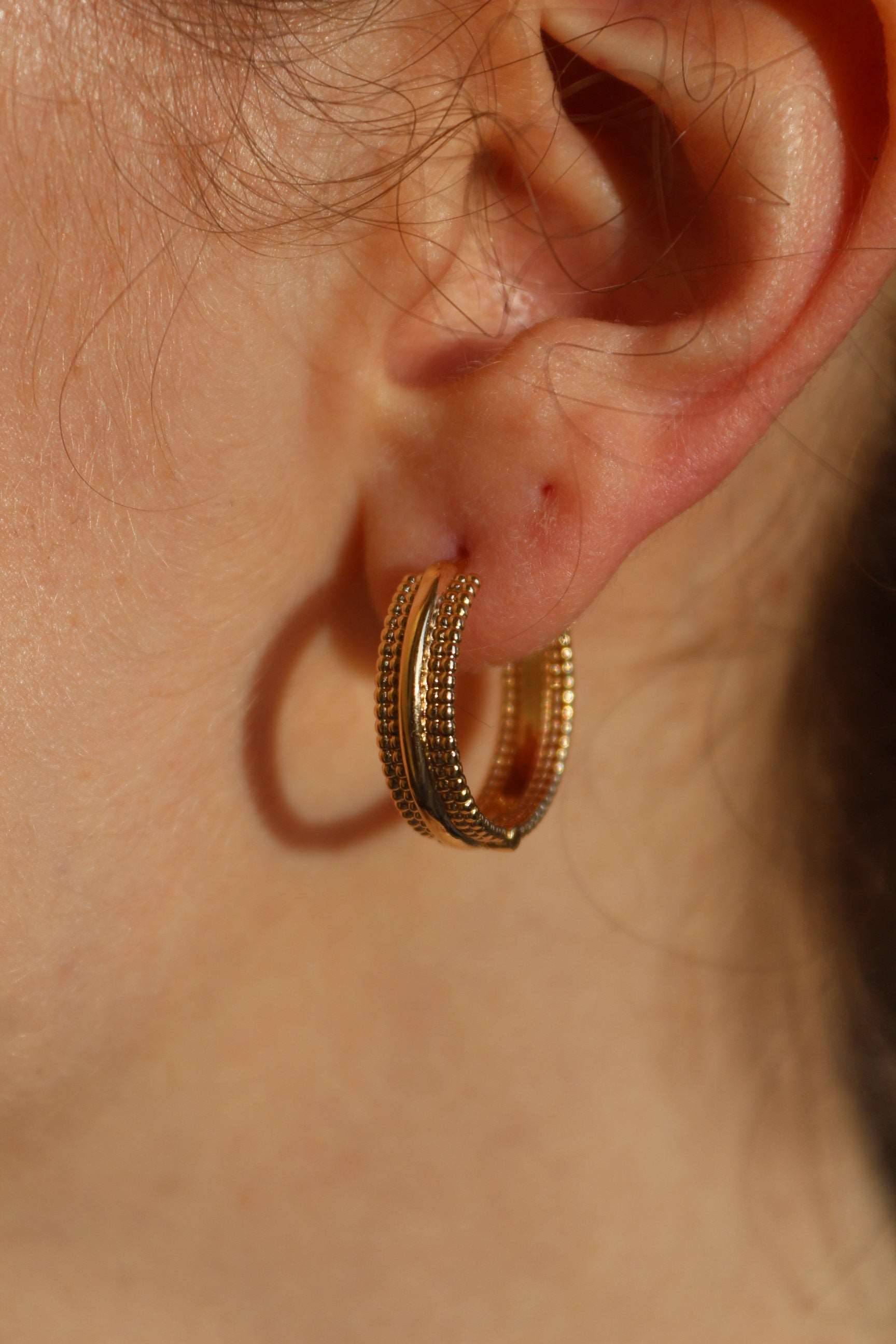 Maria - Boucles d'oreilles en Plaqué Or - Yasmeen Jewelry