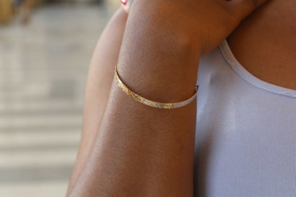 Ora - Jonc en Plaqué Or - Yasmeen Jewelry