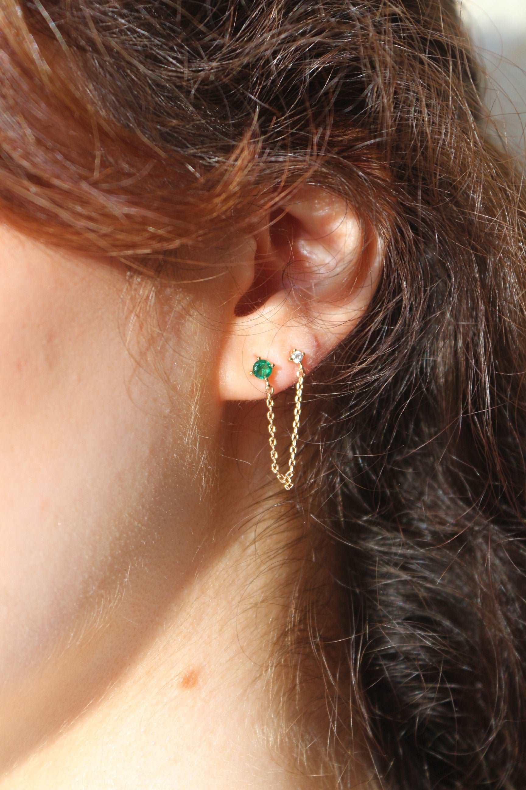 Amal - Boucle d'oreilles en Plaqué Or - Yasmeen Jewelry