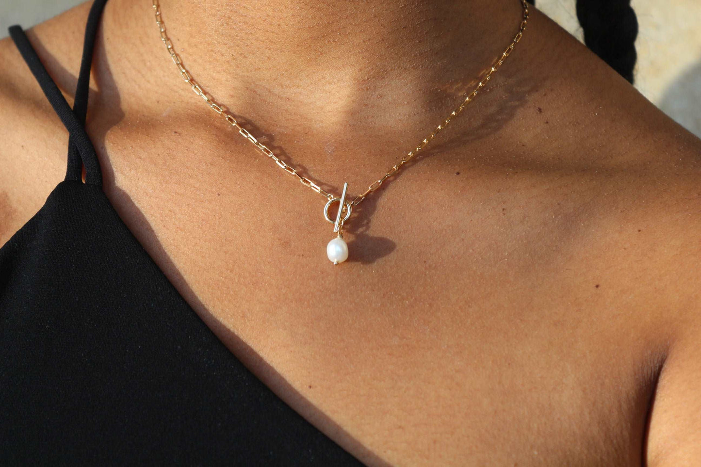 Eeva - Collier en Plaqué Or et Perle de Culture - Yasmeen Jewelry